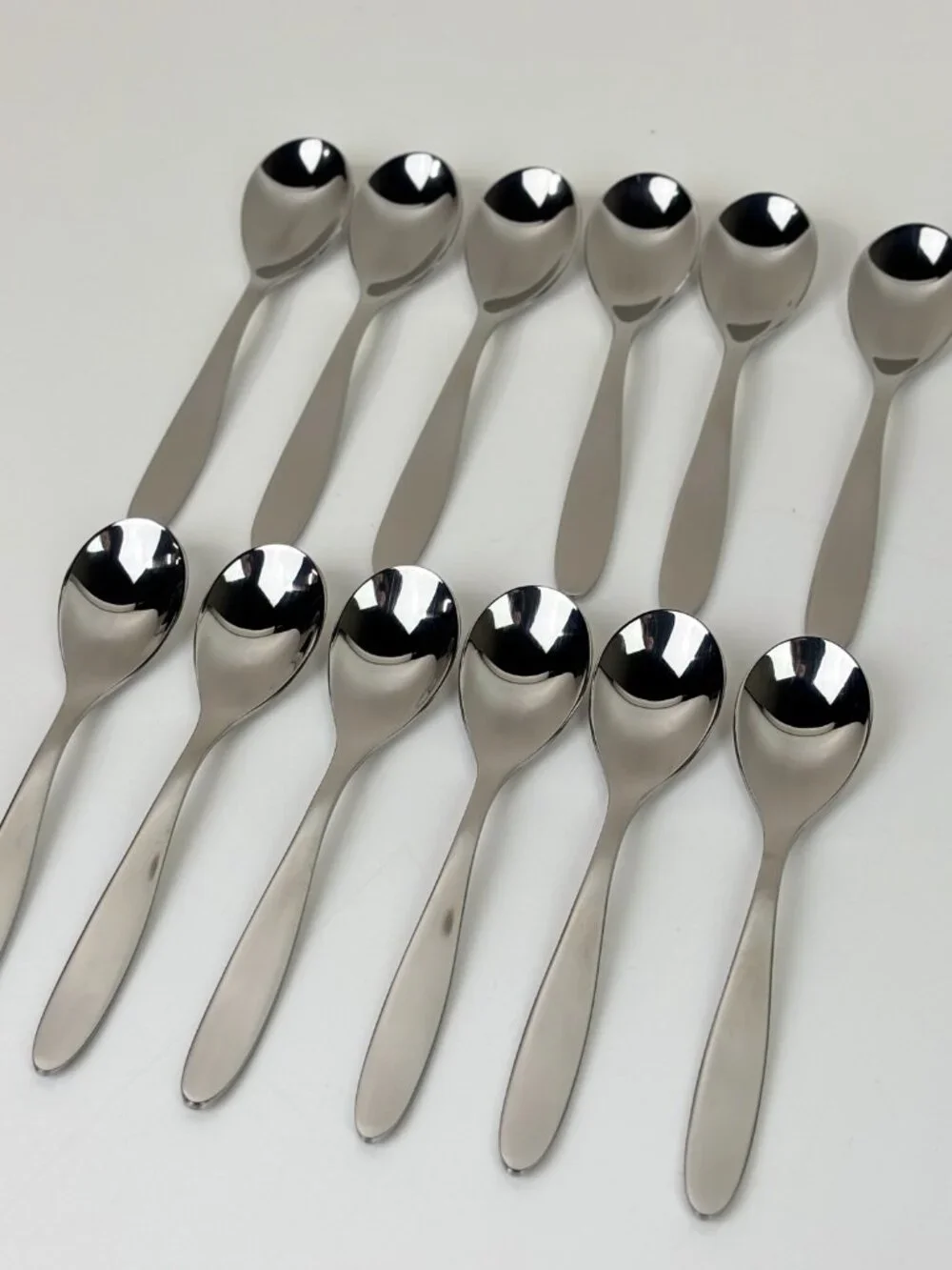 Bulk Lot of 240 Alessi for Delta Air Lines Stainless Teaspoons 5